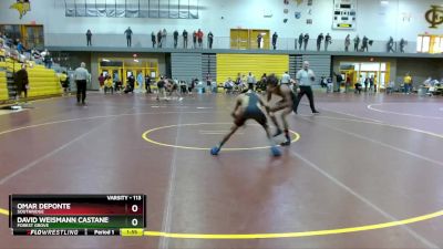 113 lbs Semifinal - David Weismann Castaneda, Forest Grove vs Omar Deponte, Southridge