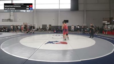285 lbs Cons. Sub-semis - Sebastian Espinosa, Burnett Trained Wrestling vs Dylan Boone, Machine Shed Wrestling