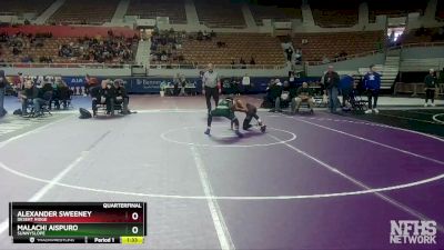 D1-120 lbs Quarterfinal - Malachi Aispuro, Sunnyslope vs Alexander Sweeney, Desert Ridge