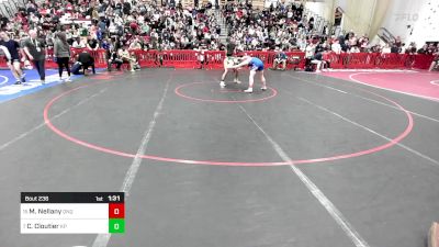 157 lbs Quarterfinal - Matthew Nellany, Quincy vs Colby Cloutier, King Philip