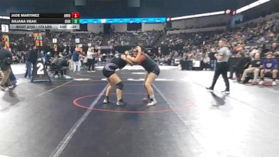 170 lbs Consi Of 16 #2 - Alaina Cooper, Lincoln (Stockton) (SJ) vs Abigail Dentice, Carlsbad (SD)