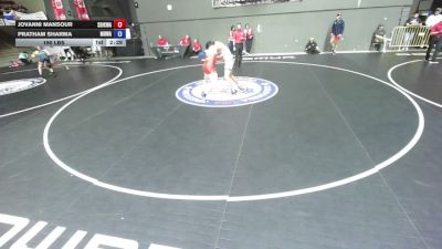 190 lbs Jovanni Mansour, SDIKWA - San Diego-Imperial Kids Wrestling Association vs Pratham Sharma, MDWA - Mount Diablo Wrestling Association