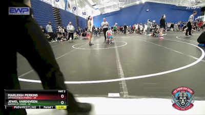 105 lbs Semis (4 Team) - Marleigh Perkins, Untouchables Purple vs Jewel Vardsveen, Queens Of Chaos