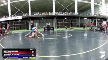 142 lbs Round 1 (8 Team) - Peyton Sheffer, Virginia vs Luciana Alencar, Texas Red