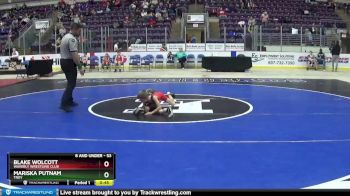 53 lbs Quarterfinal - Mariska Putnam, Troy vs Blake Wolcott, Waverly Wrestling Club