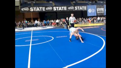 70 lbs Champ. Round 2 - Spike Twaddle, Punisher Wrestling Company vs Levi Hadley, Orting Jr. Cardinals Wrestling