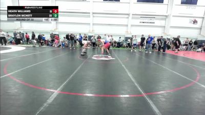 E-190 lbs Round Of 32 - Heath Williams, IN vs Braylon Mcnett, OH