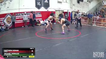 182 lbs Quarterfinal - Michael Morales, St John Bosco vs Matthew Homan, Buena