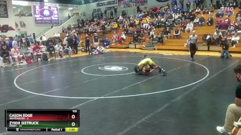 113 lbs 2nd Wrestleback (16 Team) - Zykhi Sistruck, Perry vs Cason Edge, Whitewater