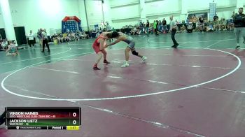 190 lbs Round 1 (16 Team) - Jackson Lietz, War Ready vs Vinson Haines, S.E.O. Wrestling Club- Team Red