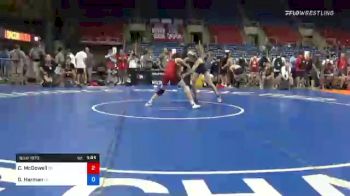 100 lbs Consi Of 16 #1 - Collin McDowell, Wisconsin vs Glade Harman, Utah