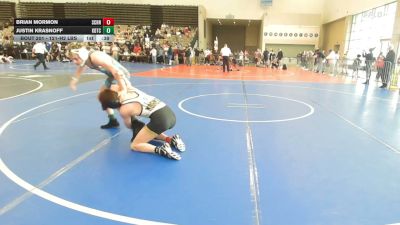 121-H2 lbs Final - Brian Mormon, Sachem North vs Justin Krasnoff, KD Training Center