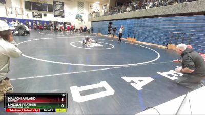 120 lbs Quarterfinal - Malachi Amland, Newport vs Lincoln Prather, Lakeside (Nine Mile)