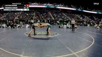 1A 144 lbs Cons. Semi - Brandon Jordan, Uwharrie Charter Academy vs Lleyton Hooper, Robbinsville High School