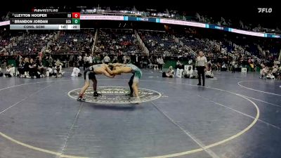 1A 144 lbs Cons. Semi - Brandon Jordan, Uwharrie Charter Academy vs Lleyton Hooper, Robbinsville High School
