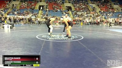 215 lbs Semifinal - Braxton Rance, Devils Lake vs Connor Manske, Sheyenne