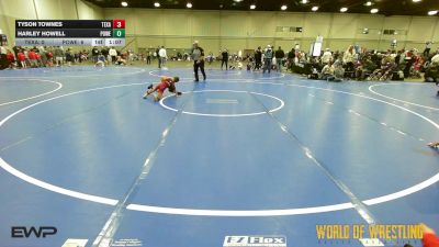 43 lbs Semifinal - Tyson Townes, Texas Top Team 9u vs Harley Howell, Powerhouse Gold 9U
