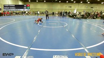 43 lbs Semifinal - Tyson Townes, Texas Top Team 9u vs Harley Howell, Powerhouse Gold 9U