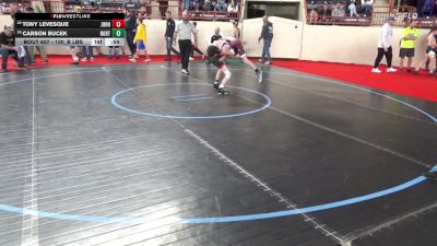 100_B lbs Consi Of 16 #1 - Tony Levesque, Johnsonburg vs Carson Bucek, Northern York