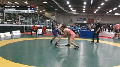 80kg Cons. Round 3 - Zak Shyroklava, St. Stephen Wrestling Club vs Gleb Glazcov, Dinos Wrestling Club