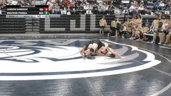 132 lbs Quarters & 1st Wb (16 Team) - Braydon Powell, Rockmart vs Landon Haddock, Ringgold