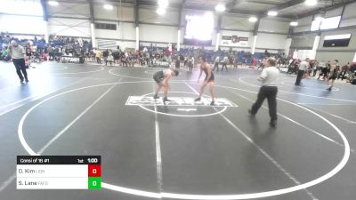 132 lbs Consi Of 16 #1 - Daniel Kim, Lions WC vs Steven Lane, Fafo