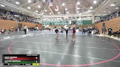 144 lbs Cons. Round 3 - Jack Higgins, Torrey Pines vs Kayden Bedsole, Helix