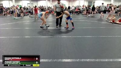 88 lbs Round 4 (8 Team) - Parker Ramsey, Black Fox Wrestling vs Zahan Dotiwala, Kraken