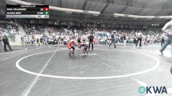 46 lbs Round Of 32 - Paul Velazquez, Lexington Wrestling Club vs Alaina Bert, Del City Little League Wrestling