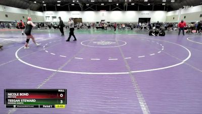 130 lbs Cons. Round 4 - Teegan Steward, Edmond North vs Nicole Bond, Red Oak