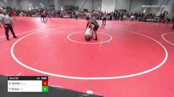 138 lbs Round Of 32 - Gabriel Gomez, Mountain Lion WC vs Tatum Rivera, La Gente WC