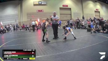 60 lbs Quarterfinal - Jackson Bish, Ragin Raisins vs Case Holbrook, Mat Psycho