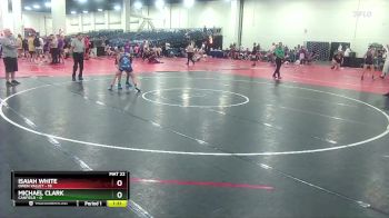 126 lbs Round 6 (10 Team) - Isaiah White, Owen Valley vs Michael Clark, Canfield