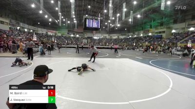 49 lbs Round Of 16 - Mack Baird, Elbert County Wranglers vs Jesus Vasquez, Duran Elite