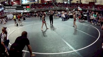 82 lbs Cons. Round 4 - Gracie Mahnke, West Point Wrestling Club vs Mia Schrader, Rocket Wrestling Club / RWC - Girls