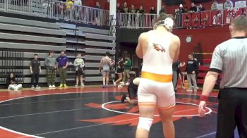 285 lbs 5th Place Match - Will Clausen, Prairie, Cedar Rapids vs Calvin McAvan, Dubuque Senior