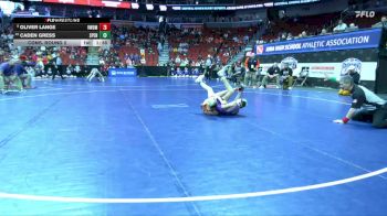 3A-106 lbs Cons. Round 2 - Caden Gress, Spencer vs Oliver Lange, Valley, West Des Moines
