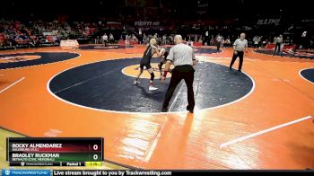 2A 120 lbs Quarterfinal - Rocky Almendarez, Galesburg (H.S.) vs Bradley Ruckman, Bethalto (Civic Memorial)