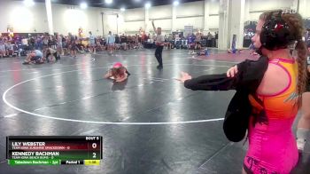 100 lbs Round 2 (8 Team) - Lily Webster, Team Iowa Sunshine Smackdown vs Kennedy Bachman, Team Iowa Beach Bums