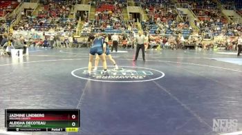 142 lbs Cons. Round 1 - Jazmine Lindberg, Williams County vs Aleigha Decoteau, Northern Lights