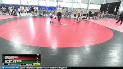 67 lbs Cons. Round 2 - Jeffery LaPorte, Spartan Youth WC vs Cruz Herman, Mat Demon WC