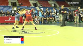 117 lbs Cons 32 #2 - Darcy Phillips, Minnesota vs Alanna Barberio, Pennsylvania
