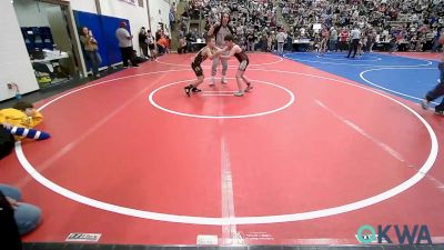 83 lbs Round Of 16 - Gunner Tyre, Wagoner Takedown Club vs Kolt Karriman, Grove Takedown Club