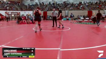 250 lbs Quarterfinal - Aubrey Bartkowiak, Attica vs Ayrica DeHart, Edgewood High School