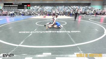 80 lbs Consi Of 16 #2 - Logan Krumwiede, Corning Pal vs Marcus Marquez, Elite Force Wrestling Club