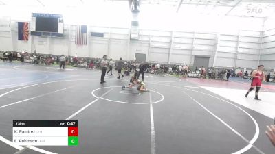 73 lbs Consolation - Kai Ramirez, LV Bears WC vs Easton Robinson, Legends Of Gold LV