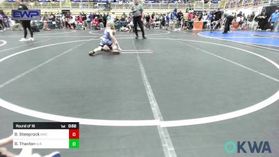 55 lbs Round Of 16 - Brandon Steeprock, Bartlesville Wrestling Club vs Baker Thaxton, N/A