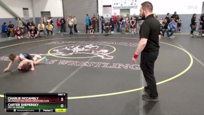 77 lbs Cons. Round 3 - Carter Shepersky, Mat-Su Matmen vs Charlie McCambly, Dillingham Wolverine Wrestling Club