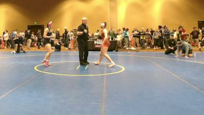 135 lbs Semis - Lucia Crossken, Grit vs Haley Gonzales, Crash Girls Wrestling Club