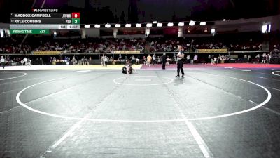 157 lbs Consi Of 8 #1 - Maddox Campbell, Jamestown vs Kyle Cousins, Pennsylvania State